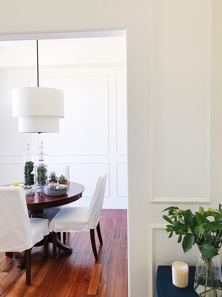 Before and After: Our Picture Frame Wall Molding Project Reveal