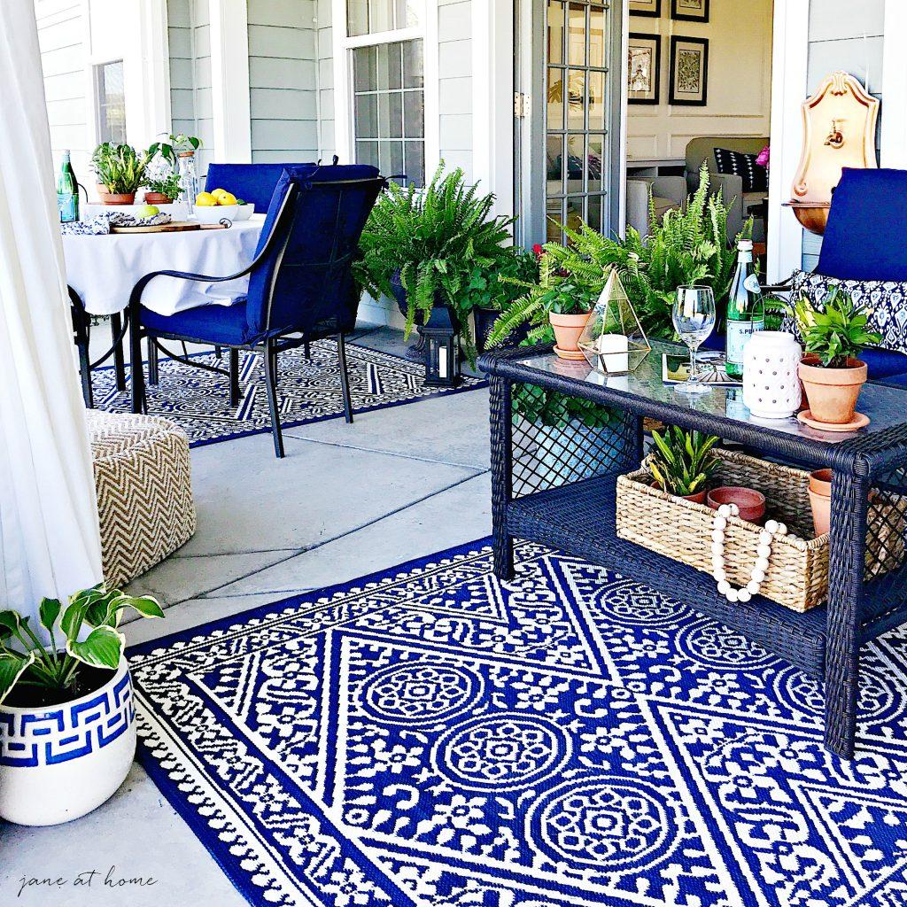 Summer Outdoor Living Tour - ideas and inspiration for your patio, porch and outdoor spaces-lush greenery and hanging curtains