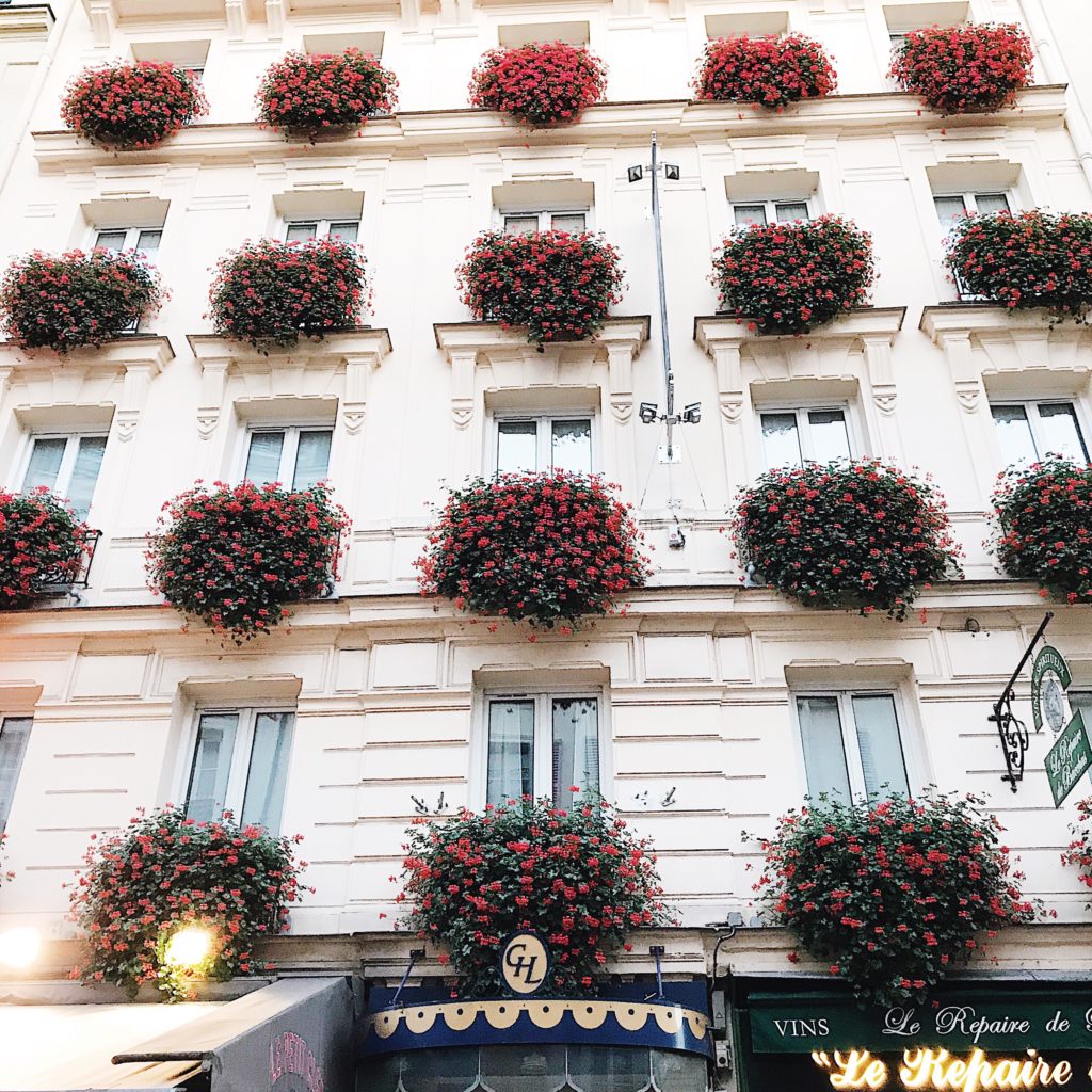Window boxes in Paris - Rue Cler - Visiting Paris in the fall: what to do, where to go, and what to wear